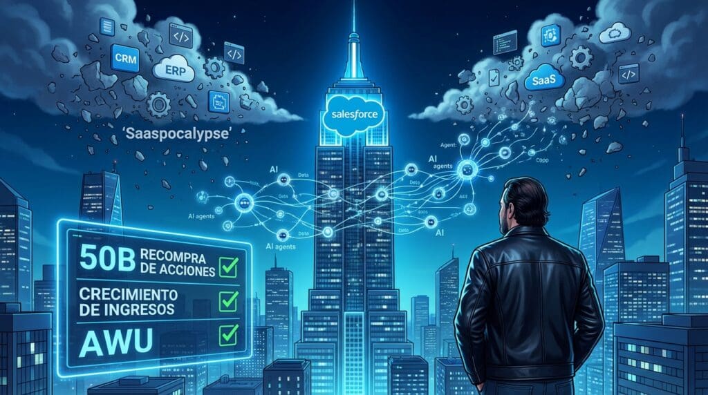 Salesforce se reinventa en plena ‘Saaspocalypse’ con buenos resultados y una gran apuesta por la IA